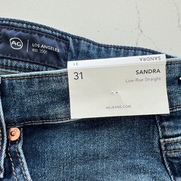 AG Sandra Low-Rise Straight Jean Sz 31 - Picture 3 of 16